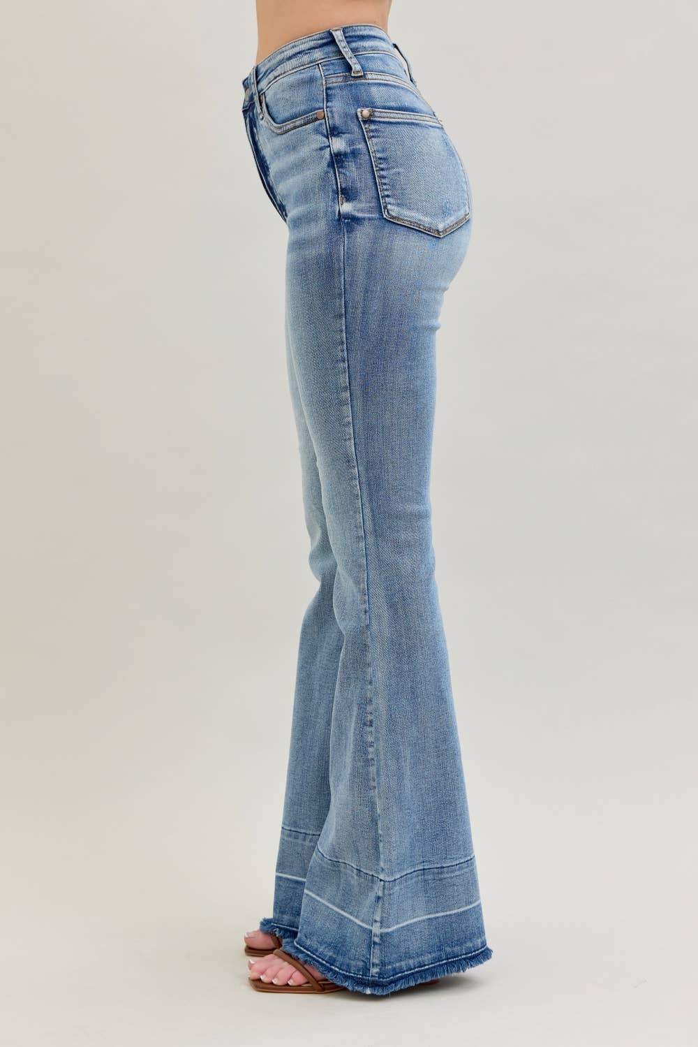 👖Judy Blue Jeans - HW "Tummy Control " w/ Release Hem Flare (Reg & Plus)