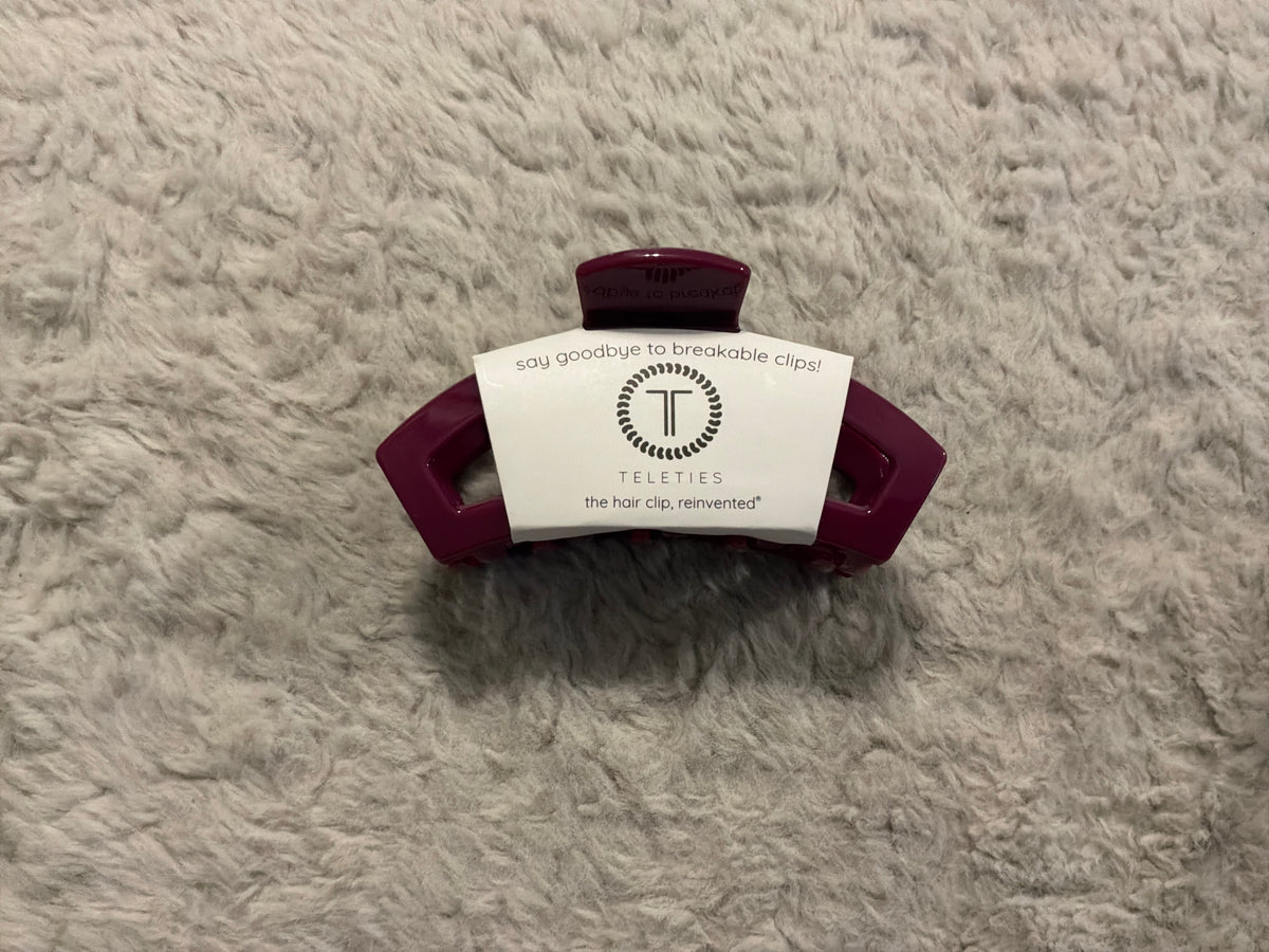 Open Claw Clip-Mulberry-Medium