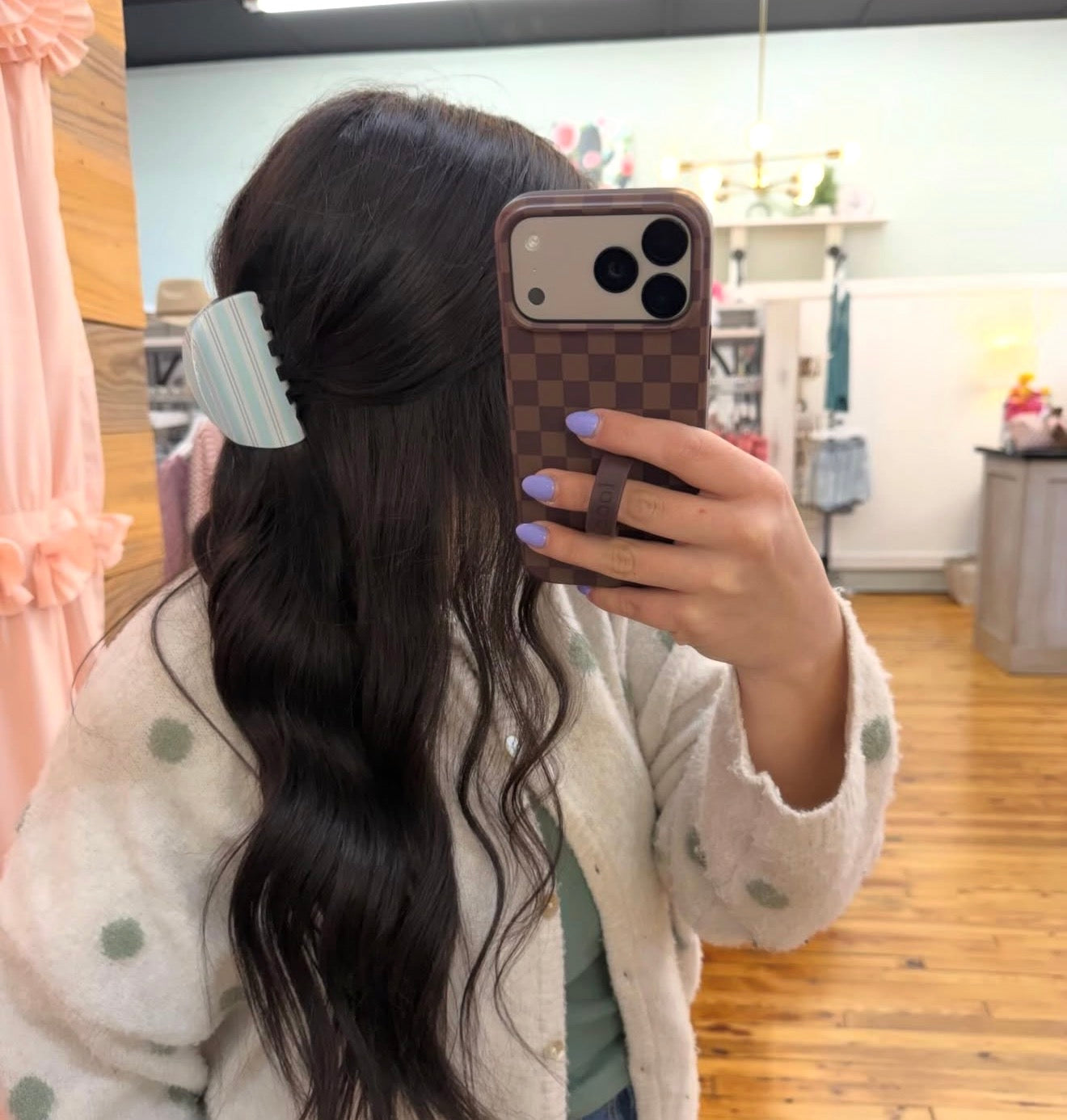 The Blue Breezy Claw Clip