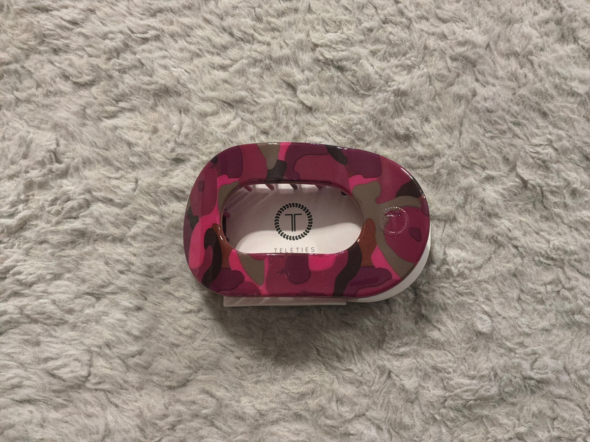 Garden Glam Flat Round Hair Clip-Medium