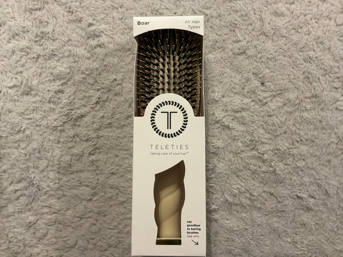 Boar Bristle Hairbrush- Tan