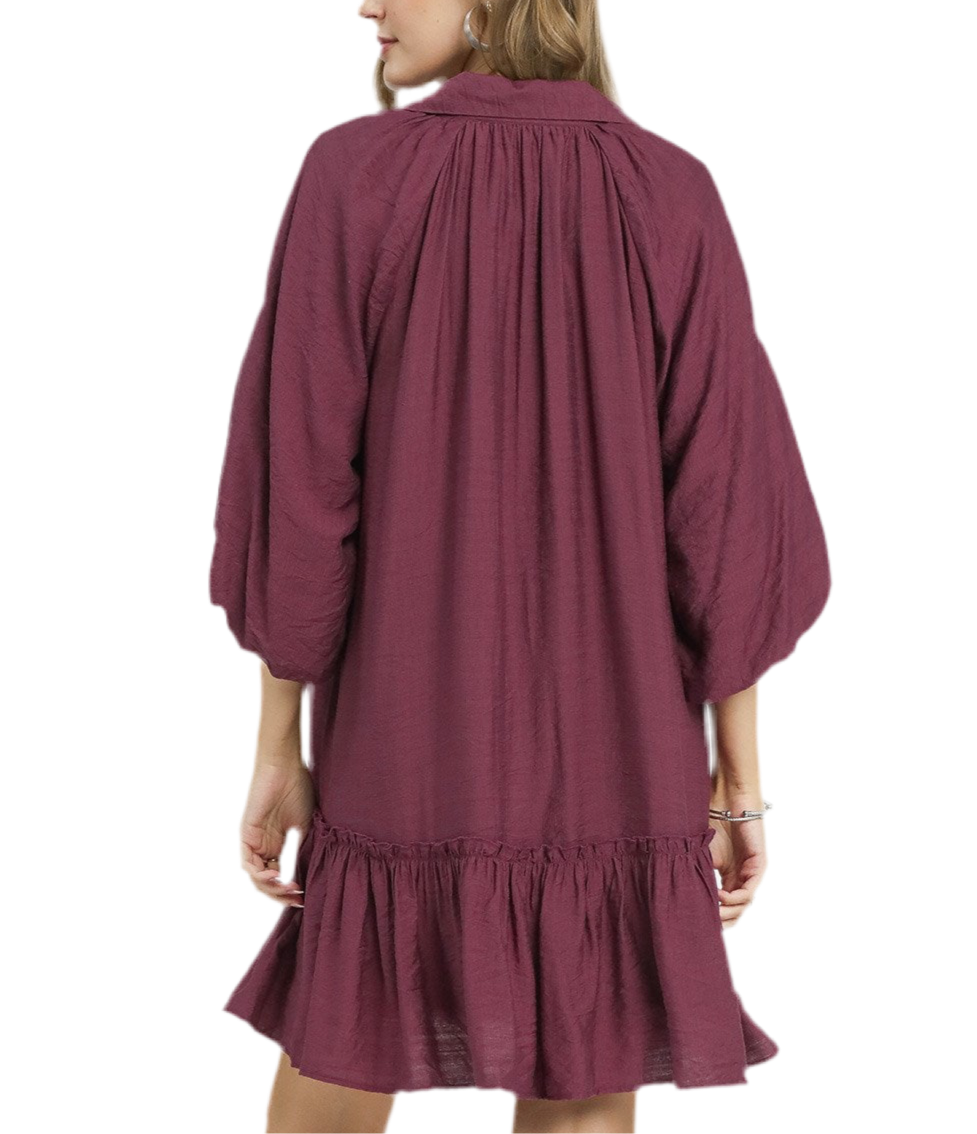SALE! Embroidered Emmalee Dress (S-2X)(2 Colors)
