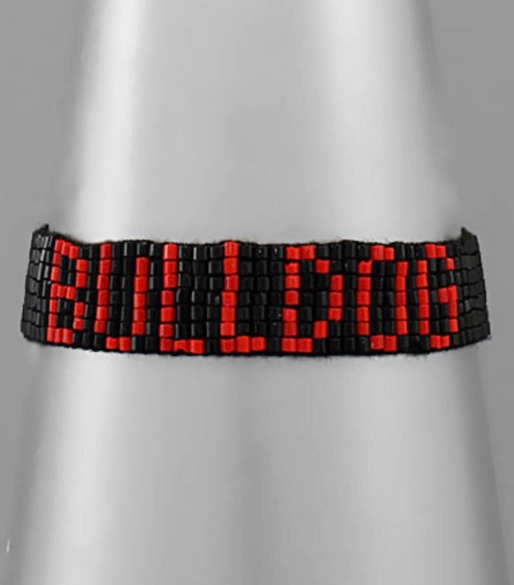 Southern Statement Bulldogs Beaded Bracelets