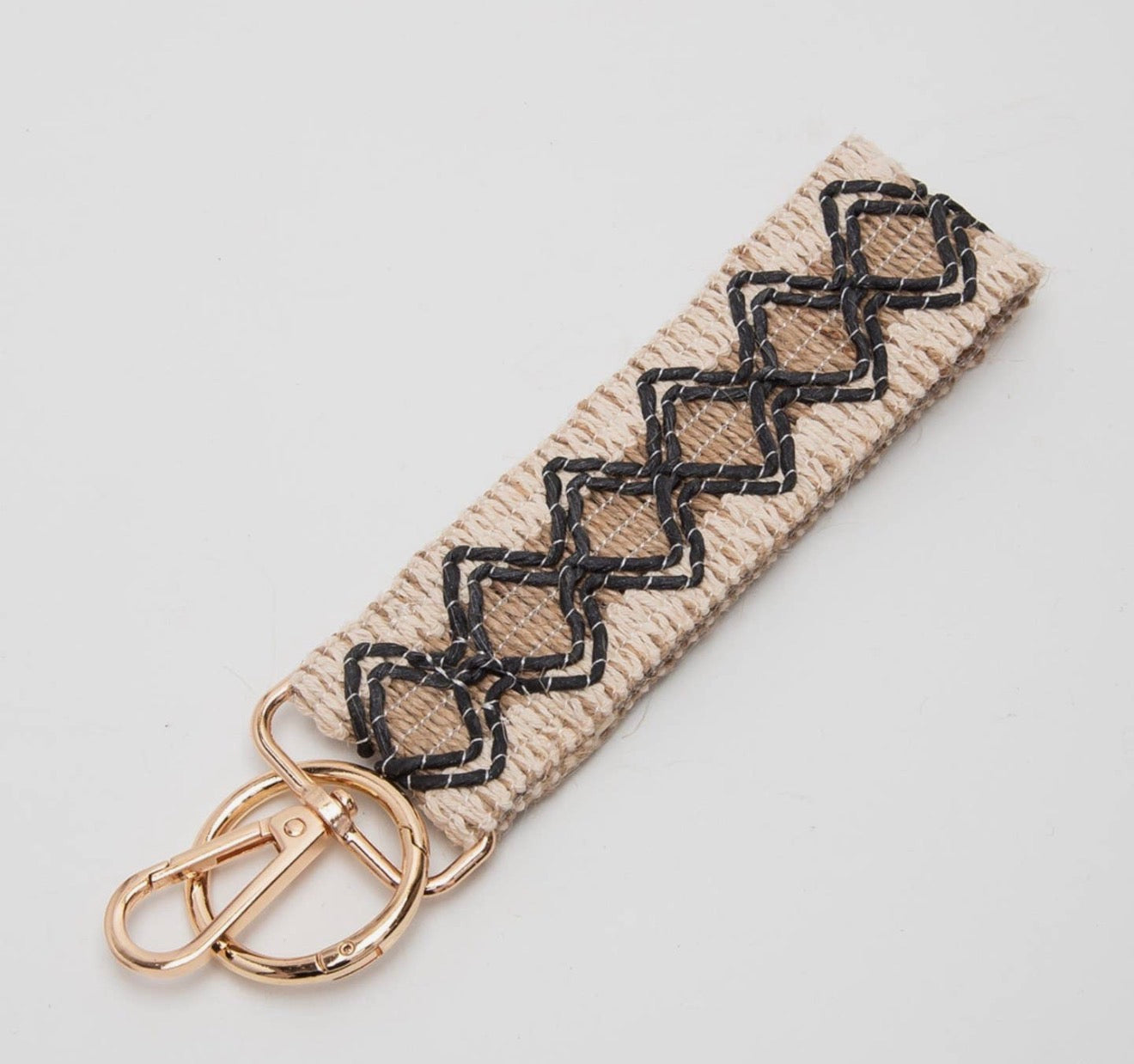 Straw Wristband Keychain