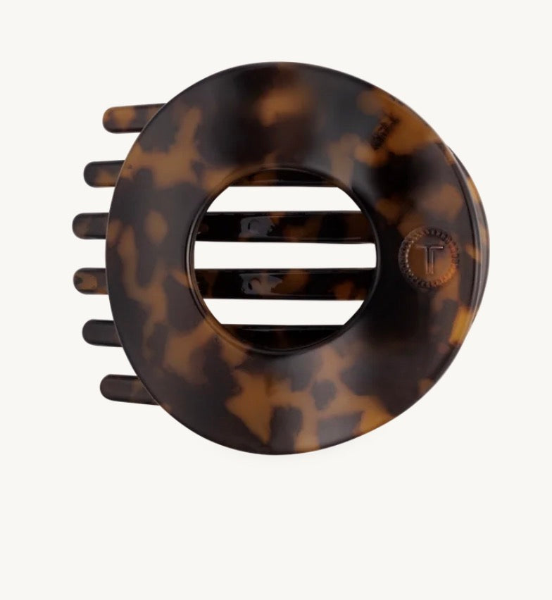 Tortoise Flat Circle Clip-Small