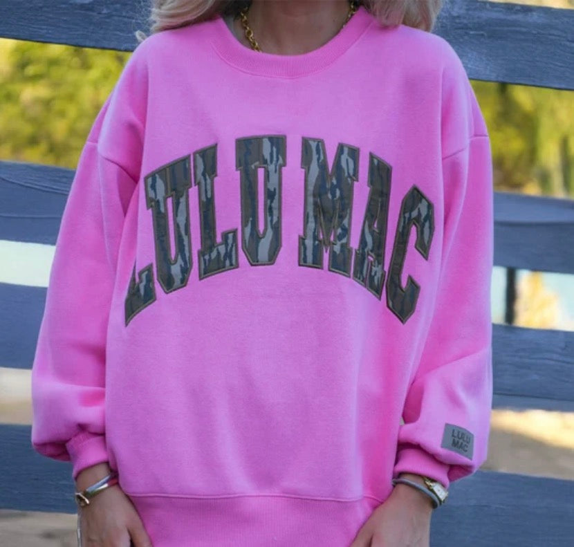 Pink w/ Bottomland Lulu Sweatshirt