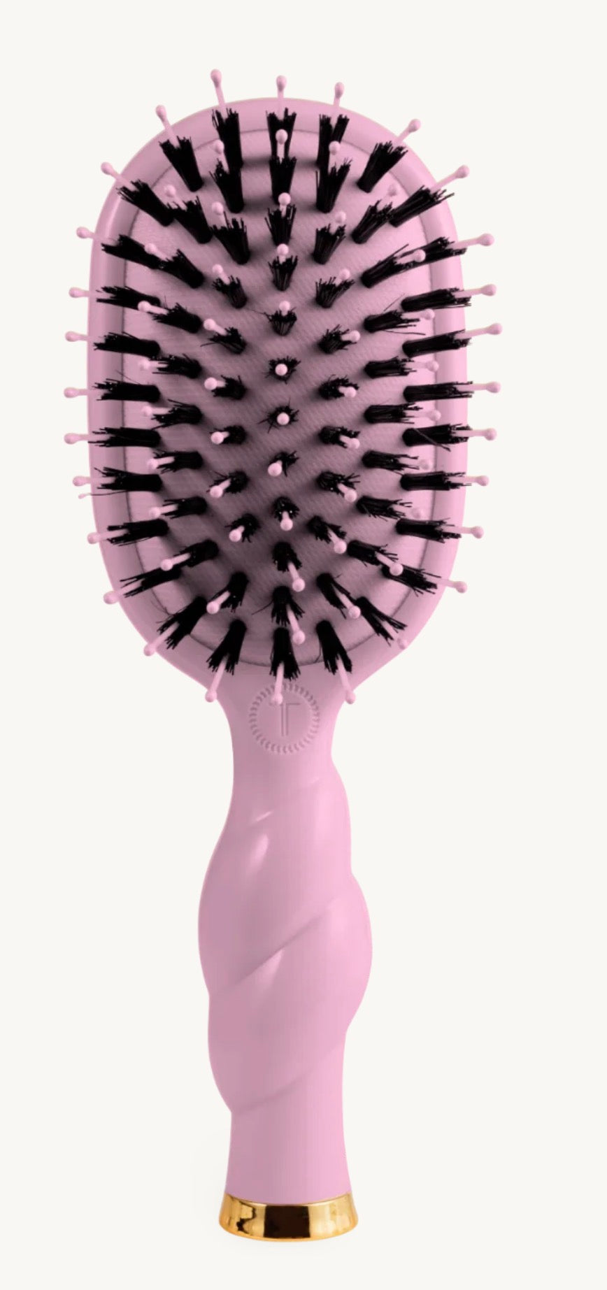 Mini Boar Bristle Brush All Hair Types- bubblegum pink