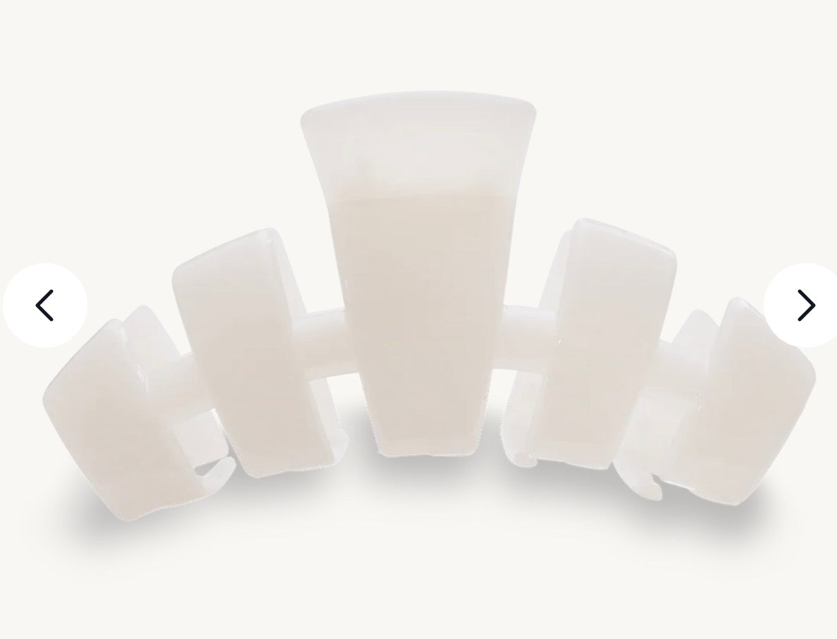 Classic Coconut White Claw Clip- Small