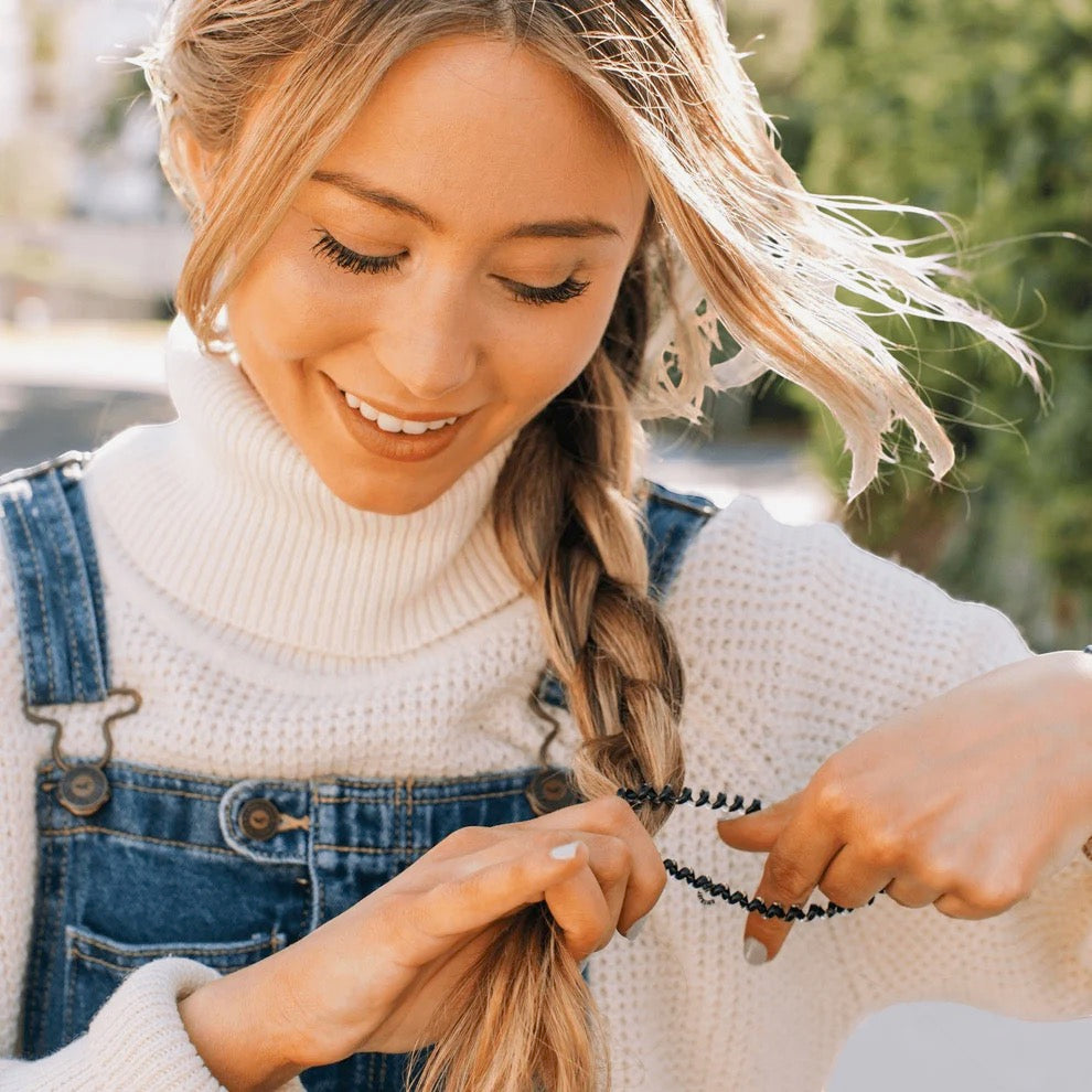 Jet Black Small Hair Ties