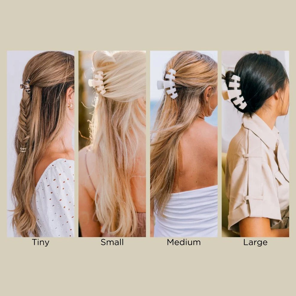 Classic Almond Beige Medium Claw Clip