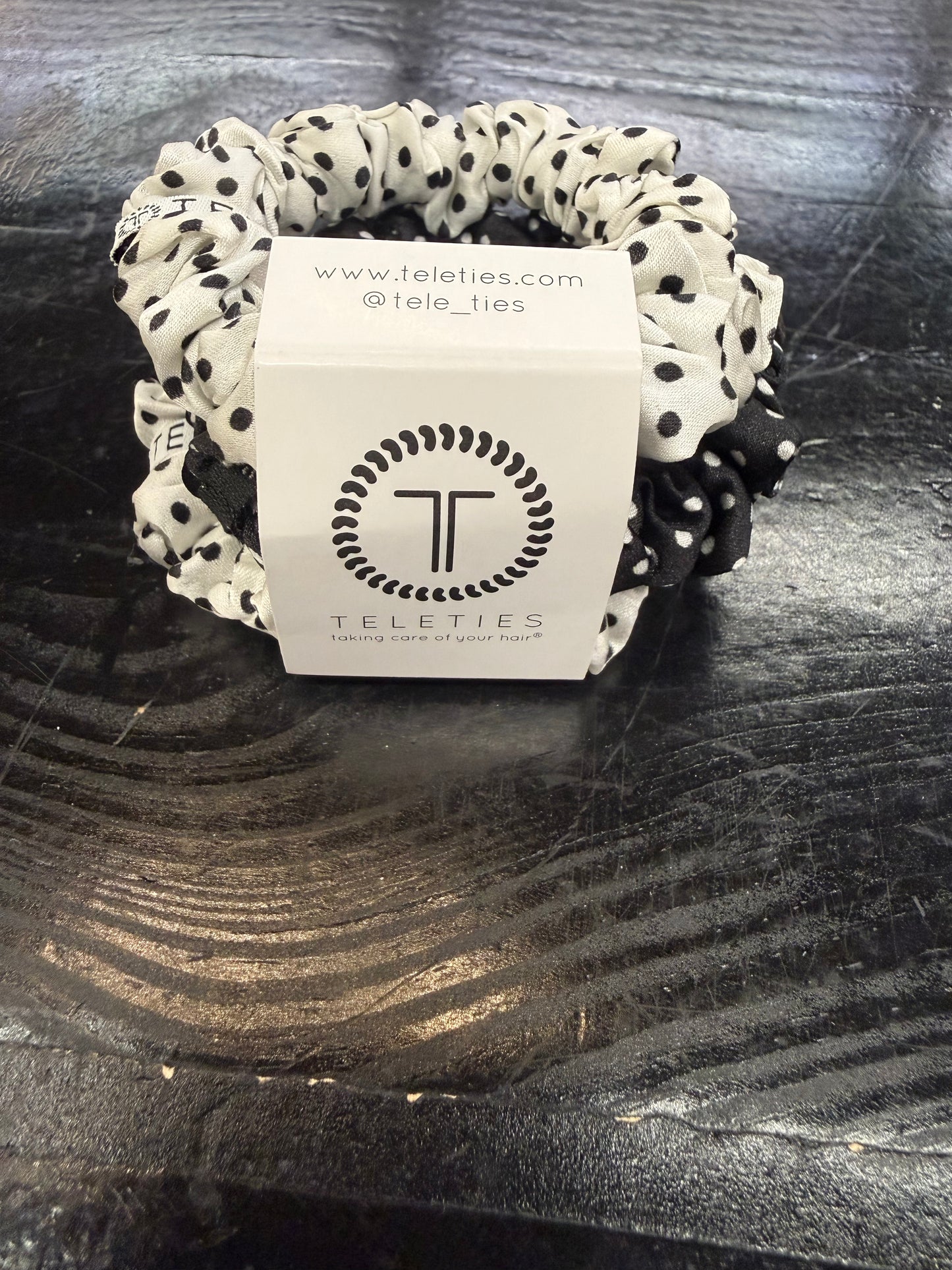 Polka Dot Party Silk Hair Ties-Small