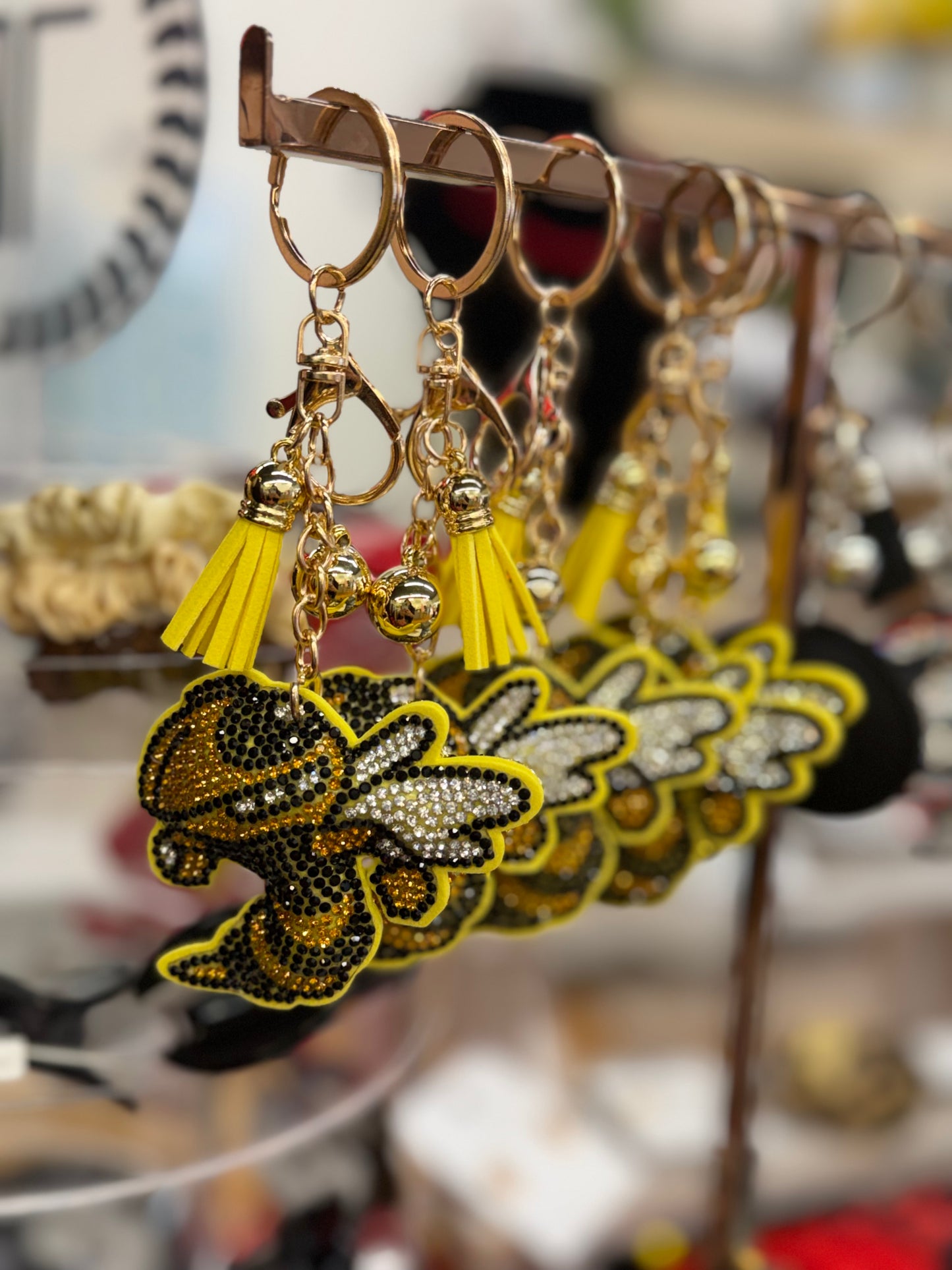 Yellow Jacket Key Chain/Bag Charm