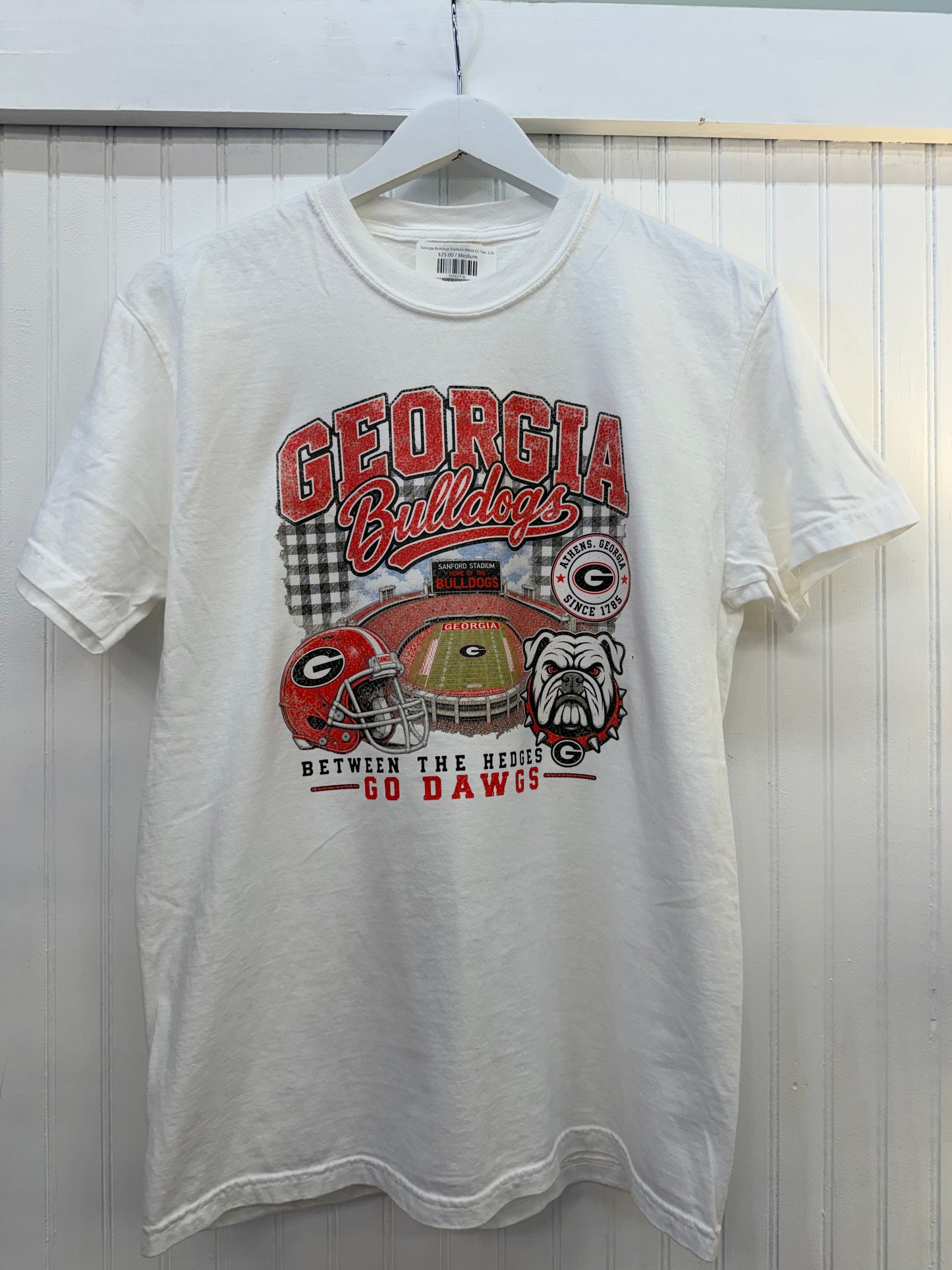 Georgia Bulldogs Stadium White CC Tee- 2XL