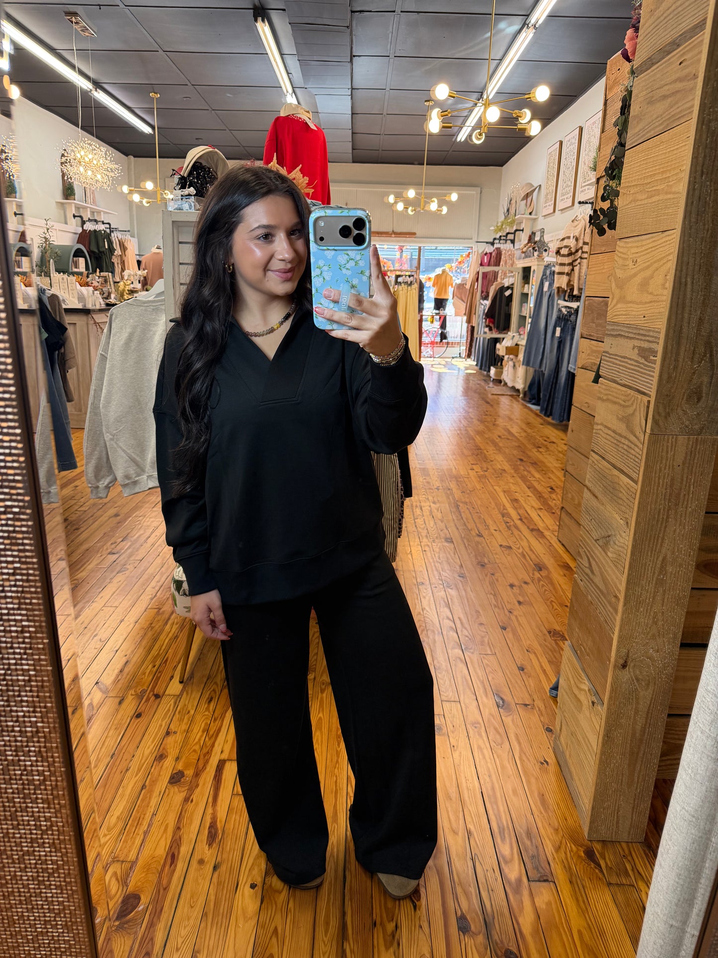 Scuba Collard Pants Set