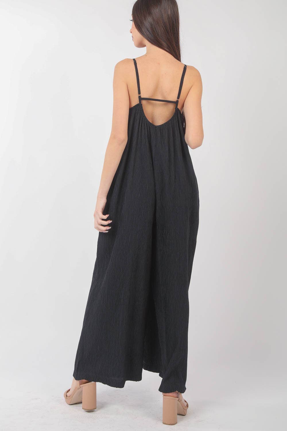 The Janie Pleated Wide Leg Jumpsuit w/ Pockets (S-L)(3 Colors)