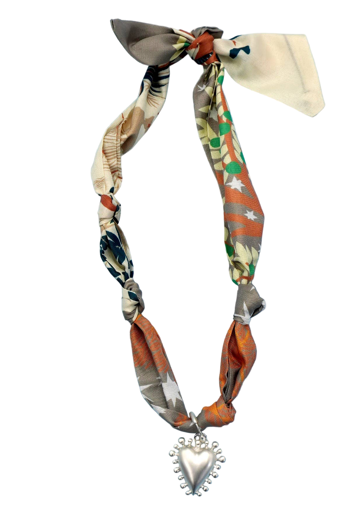 Handcrafted Scarf Interchangeable Charm Necklace (2 Options)