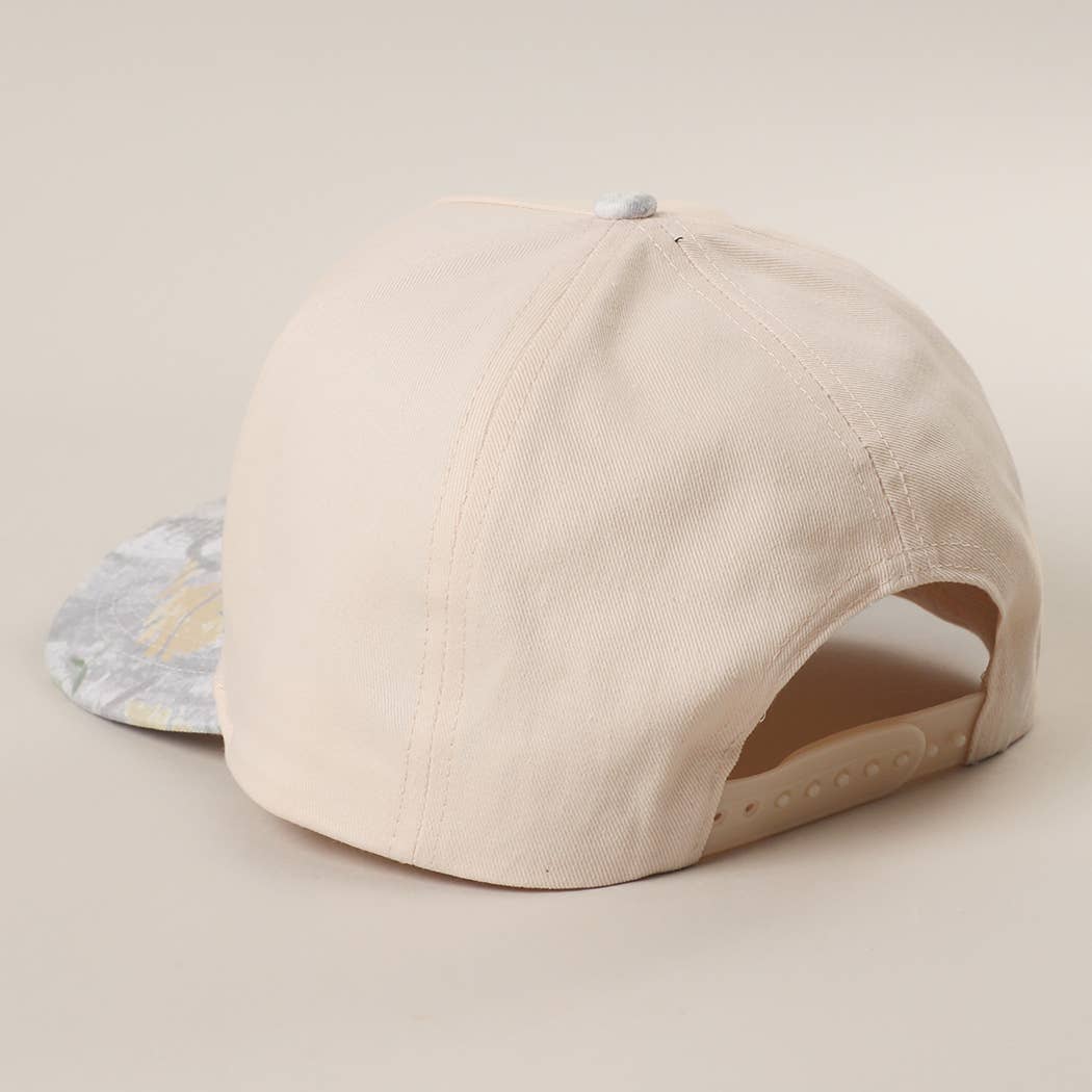 Howdy Darlin' Embroidered Patch Nature Camo Brim Trucker Hat