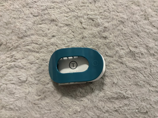 Teal With It Flat Round Clip-medium