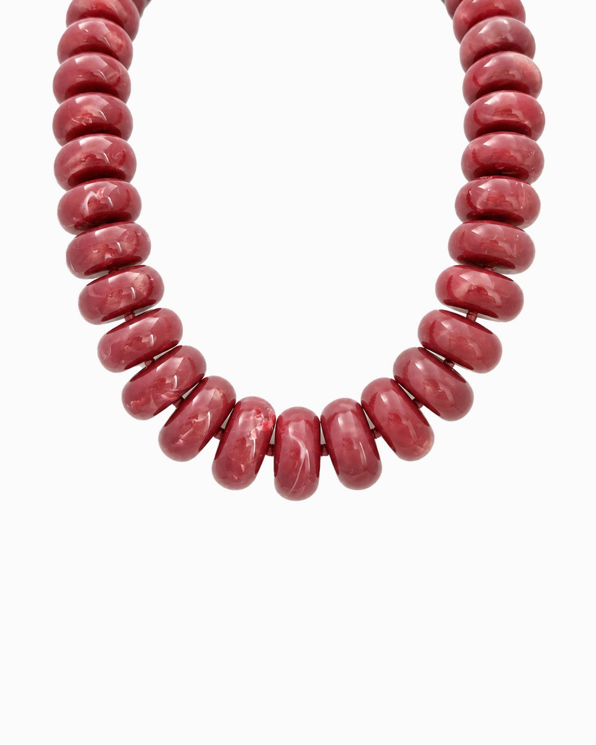 Chunky Marble Seed Bead Statement Necklace