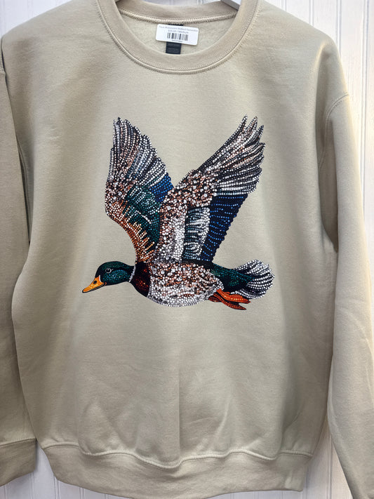 Faux Rhinestone Mallard Sweatshirt