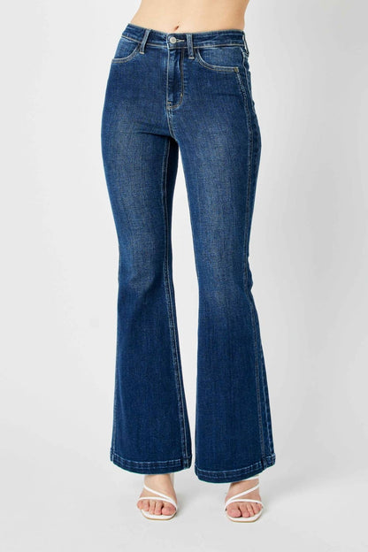 HW Angled Side Seam Detail Flare - PLUS
