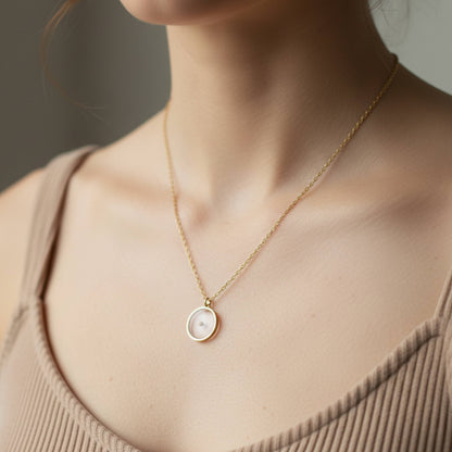 Rooted in Faith Circle Mustard Seed Necklace | Matthew 17:20