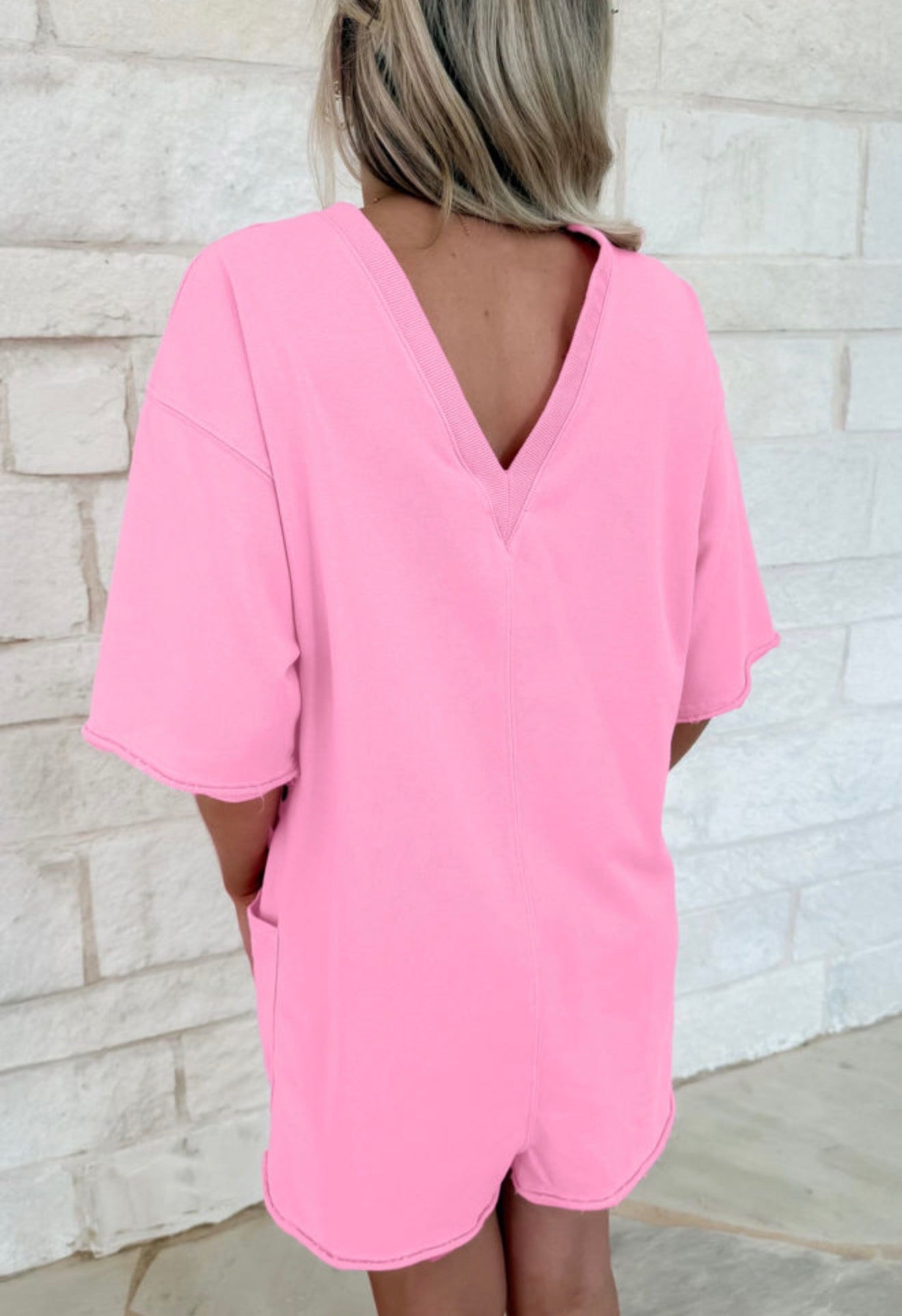 Pink Short Romper