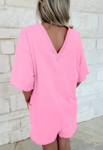 Pink Short Romper