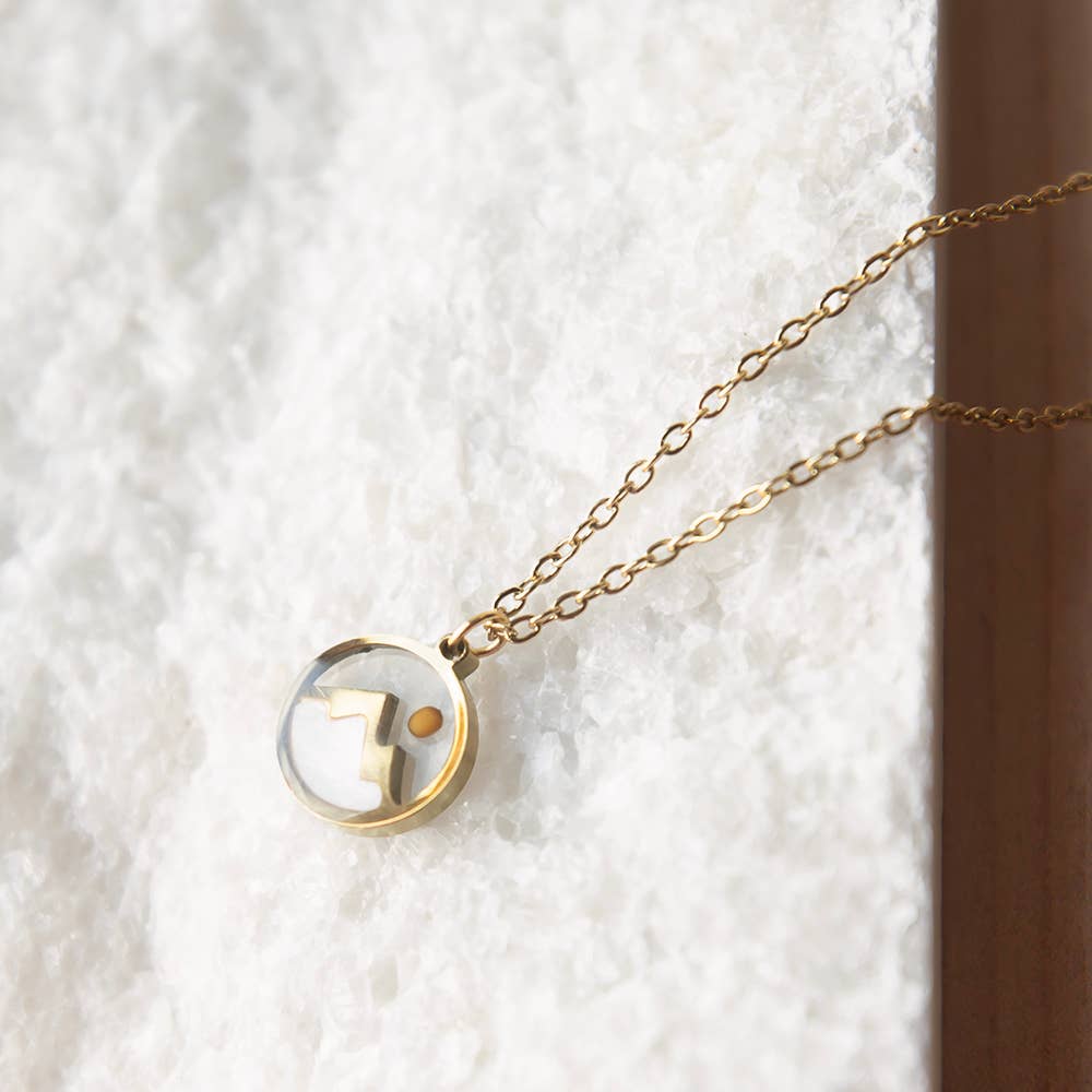 Rooted in Faith Mountain Mustard Seed Necklace,Matthew 17:20