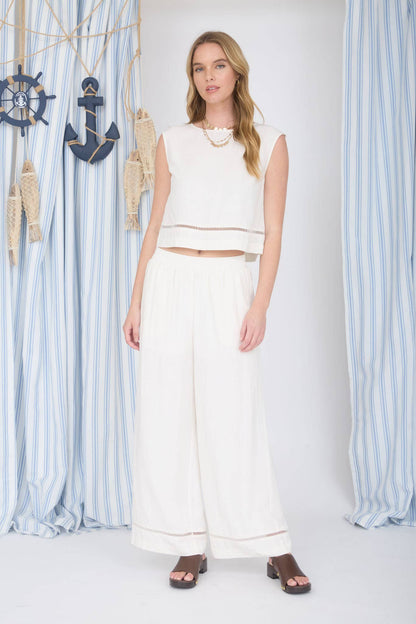 The Ellie White Linen Pants (S-L)
