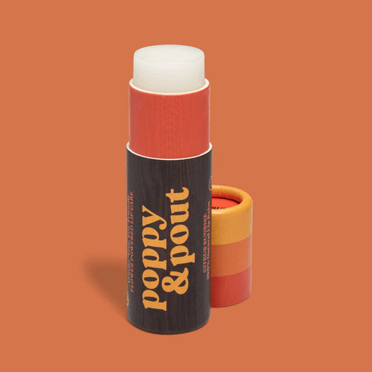🍊Poppy & Pout - Lip Balm, Retro Surf, Citrus Sunrise