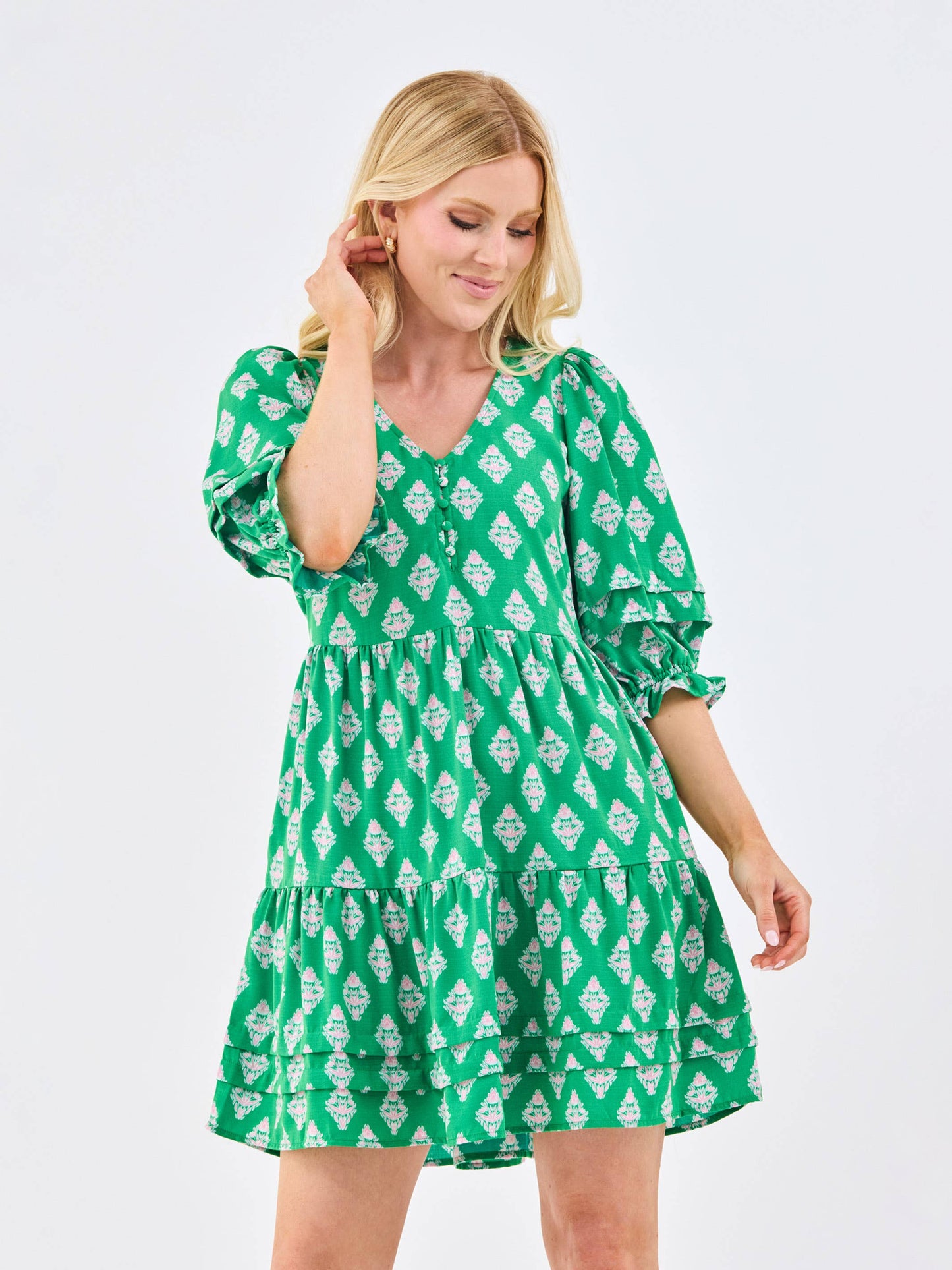 Raya Dress🪴 | Early Riser Green (S-L)