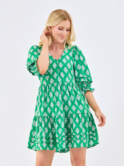 Raya Dress🪴 | Early Riser Green (S-L)