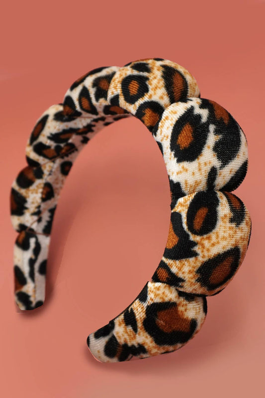 SPA SPONGE 🐆LEOPARD ANIMAL SCALLOPED HEADBAND