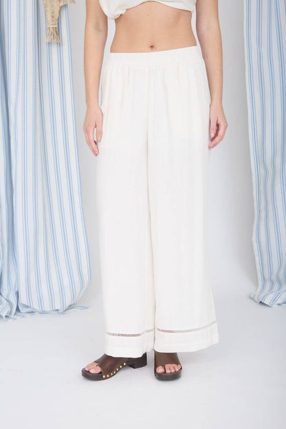 The Ellie White Linen Pants (S-L)