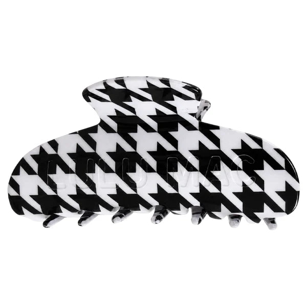 Lulu Mac Hair Clip-Houndstooth
