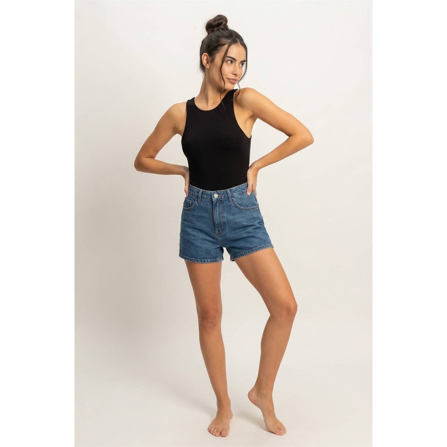 Sleeveless Tank Top Bodysuit(S-L)(2 Colors)