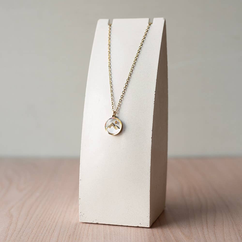 Rooted in Faith Mountain Mustard Seed Necklace,Matthew 17:20