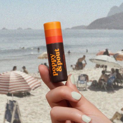 🍊Poppy & Pout - Lip Balm, Retro Surf, Citrus Sunrise