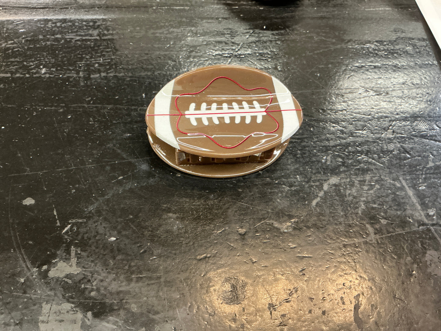 Football Hair Clip
