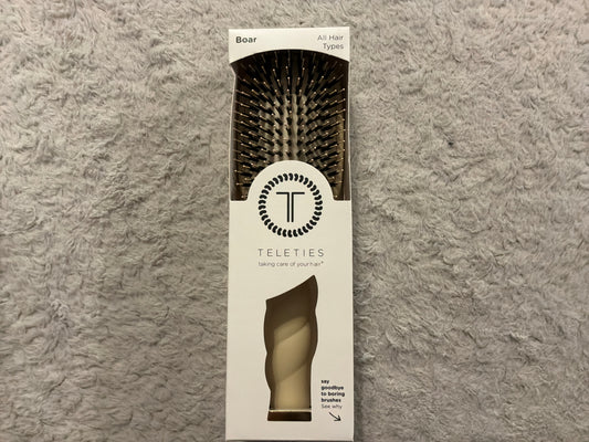 Boar Bristle Hairbrush- Tan