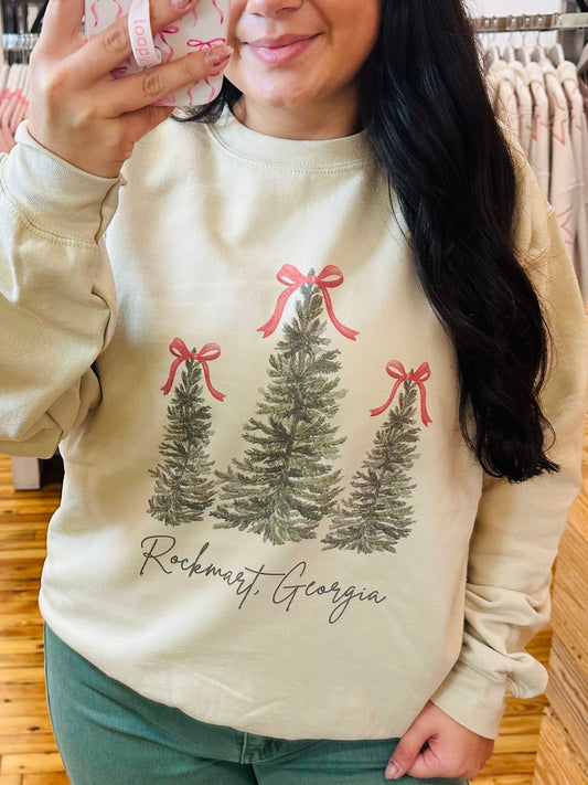 SALE! Rockmart Ga Christmas🎄 Crewneck Sweatshirt (S-3X)