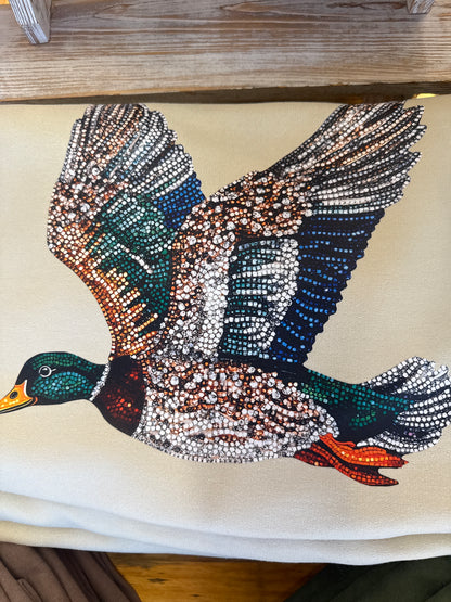 Faux Rhinestone Mallard Sweatshirt