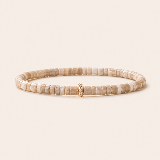 Gemstone Bracelet-Heishi-Picture Jasper