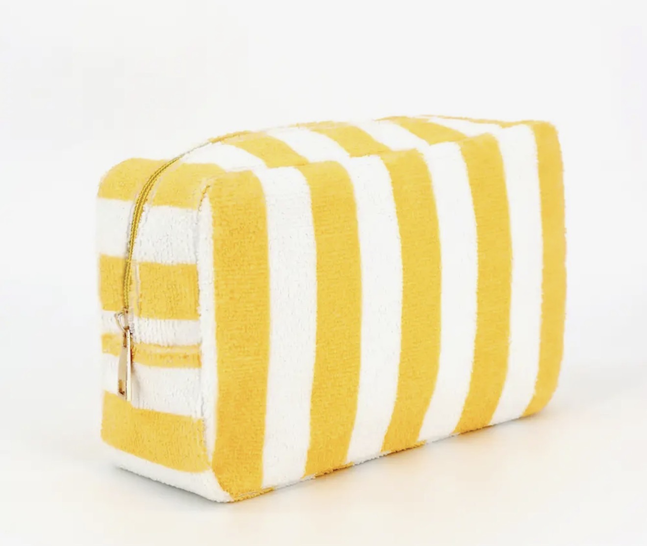 Striped Terry Cloth Cosmetic Bags