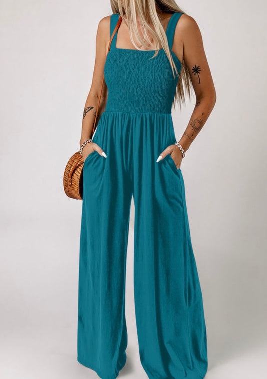Peacock Blue Jumpsuit