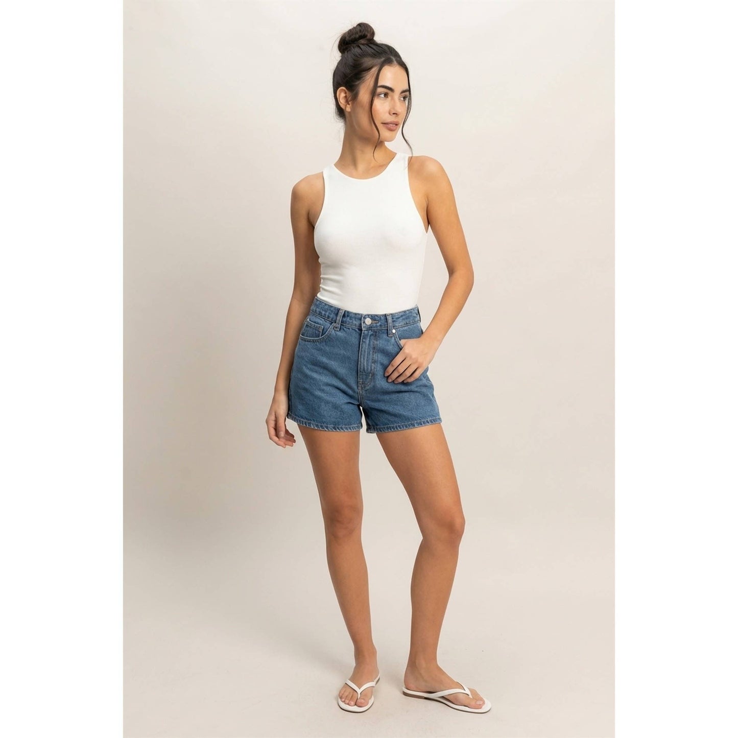 Sleeveless Tank Top Bodysuit(S-L)(2 Colors)