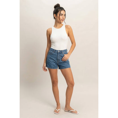 Sleeveless Tank Top Bodysuit(S-L)(2 Colors)