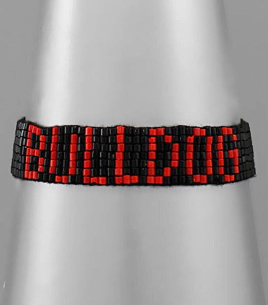 Southern Statement Bulldogs Beaded Bracelets