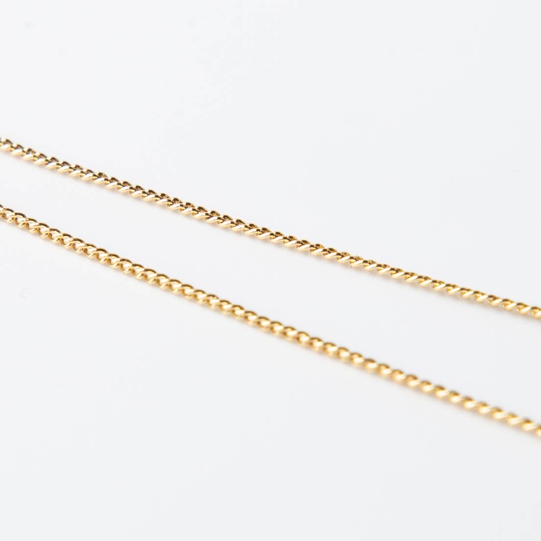 Faith Over Fear Gold Cross Necklace on Delicate Chain